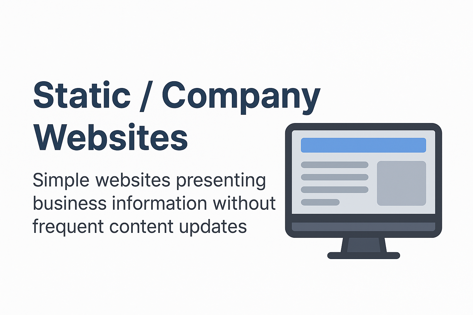 Static / Company Websites